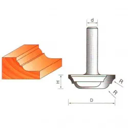 Фреза ГЛОБУС 2154 R3 пазовая фасонная